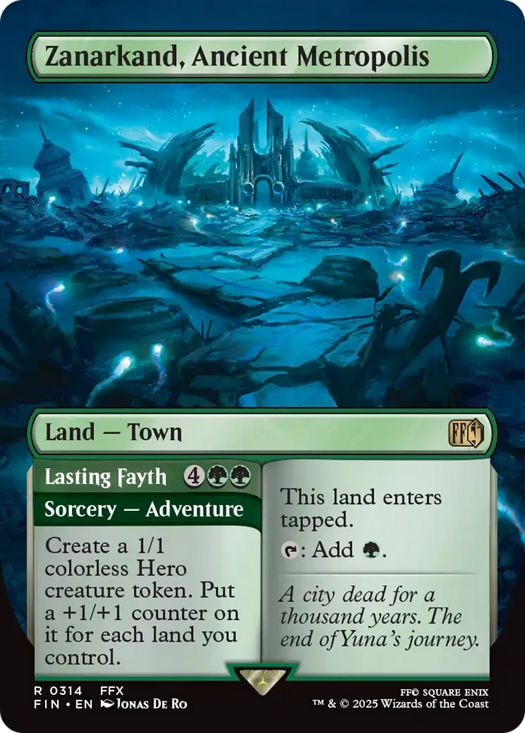 Zanarkand, Ancient Metropolis // Lasting Fayth (FIN-314) - FINAL FANTASY (Borderless) Foil