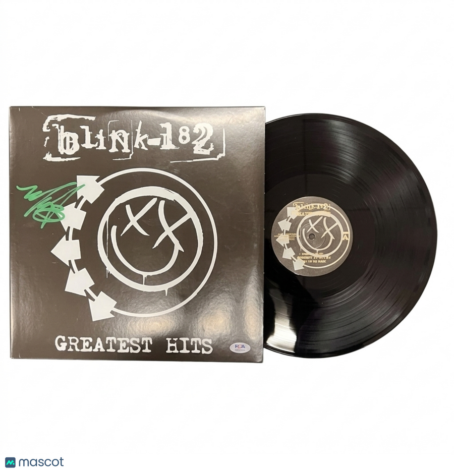 Mark Hoppus Signed Greatest Hits Vinyl PSA Album Autographed