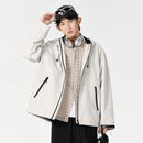 Outdoor Windproof And Waterproof Bomber Jacket Couples Style Hooded Trench Coat