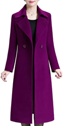 Winter Double-breasted Lapel Long Coat