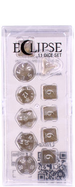 Ultra PRO: 11-Dice Set - Eclipse (Smoke Grey)