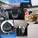 2 In 1 Car Cup Phone Holder Automotive Drink Holder with 360¡ Rotating Gooseneck Phone Mount Adjustable Base Fit for Most Phones Cups Vehicles