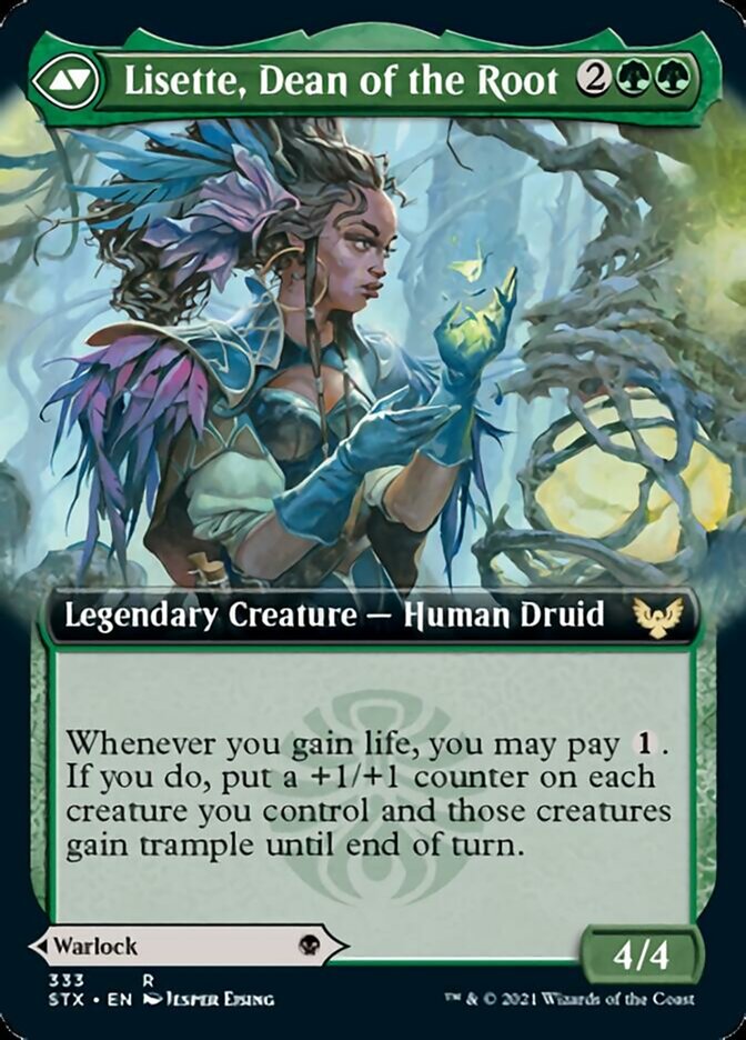 Valentin, Dean of the Vein // Lisette, Dean of the Root (STX-333) - Strixhaven: School of Mages: (Extended Art) Foil