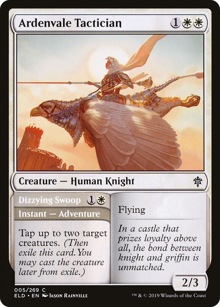 Ardenvale Tactician // Dizzying Swoop (ELD-005) - Throne of Eldraine Foil