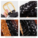 Vintage Woven Vegetable-Tanned Leather Belt