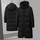 Mid-length Couple Men's And Women's Winter Down Hooded Jacket