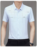 Summer Men's Short Sleeve Seamless Business Shirt