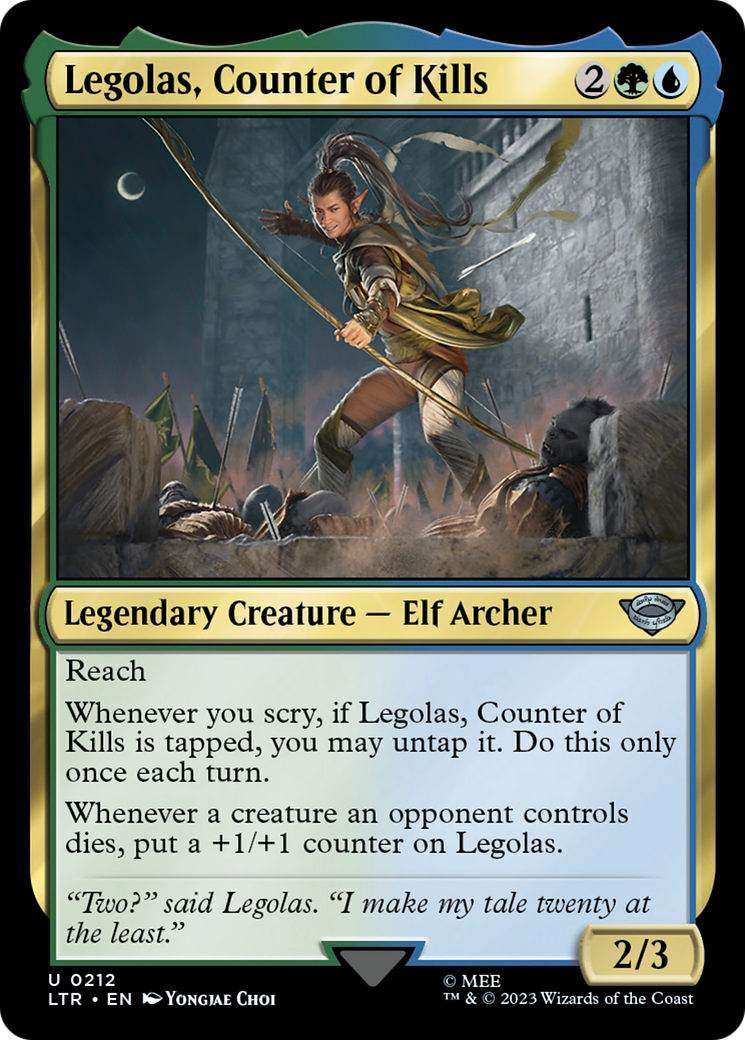 Legolas, Counter of Kills (LTR-212) - The Lord of the Rings: Tales of Middle-earth Foil