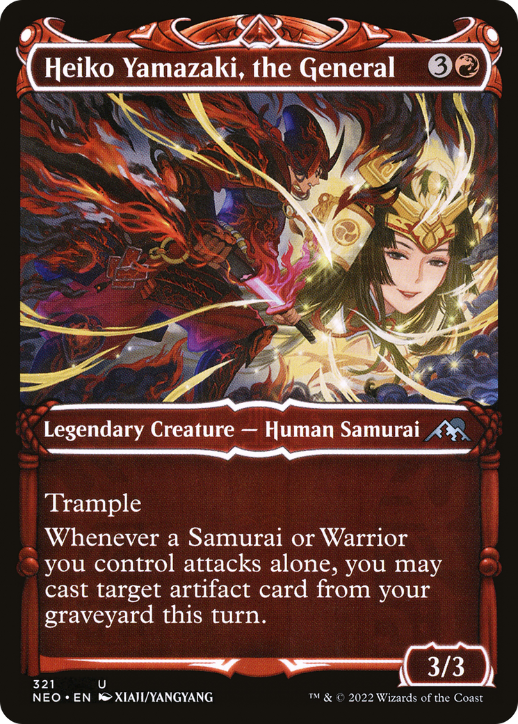 Heiko Yamazaki, the General (NEO-321) - Kamigawa: Neon Dynasty: (Showcase)