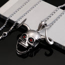 Horn Ghost Head Domineering Necklace