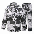 Gray Camouflage Raincoat Rain Pants Suit Men