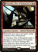 Chandra, Fire of Kaladesh // Chandra, Roaring Flame (PRE-135S) - Magic Origins Promos: (originpwdfc) Foil