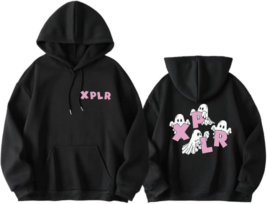 Jinzdrive Sam&Colby Merch XPLR New Halloween Hoodie Sweatshirt Fashion Funny Pullover Hip Hop Top (Black1Medium)