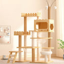 Cat Tree Tower 66.9" with Acrylic Capsules and Scratching Posts