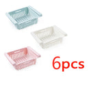 Stretchable Multifunction Refrigerator Storage Basket