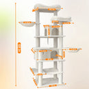 68-Inch Multi-Level Cat Tree Tower with Hammocks & Scratching Posts