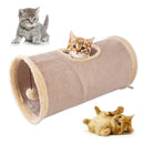 Folding Suede Cat Tunnel Toy Folding Compact For Storage