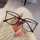 Anti-blue Light Reading Glasses For Women Fashion Large Rim