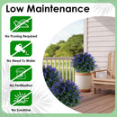 2PCS Artificial Boxwood Topiary Trees with Ground Spikes, UV Resistant