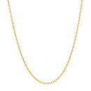 18k Yellow Gold Round Cable Link Chain 1.5mm