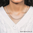Sterling Silver 1.5mm Adjustable Sparkle Chain