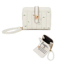 Womens Short PU Creative Floral Wallet