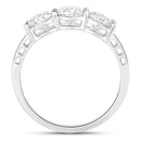 1.50 Carat Genuine Lab Grown Diamond 14K White Gold Ring