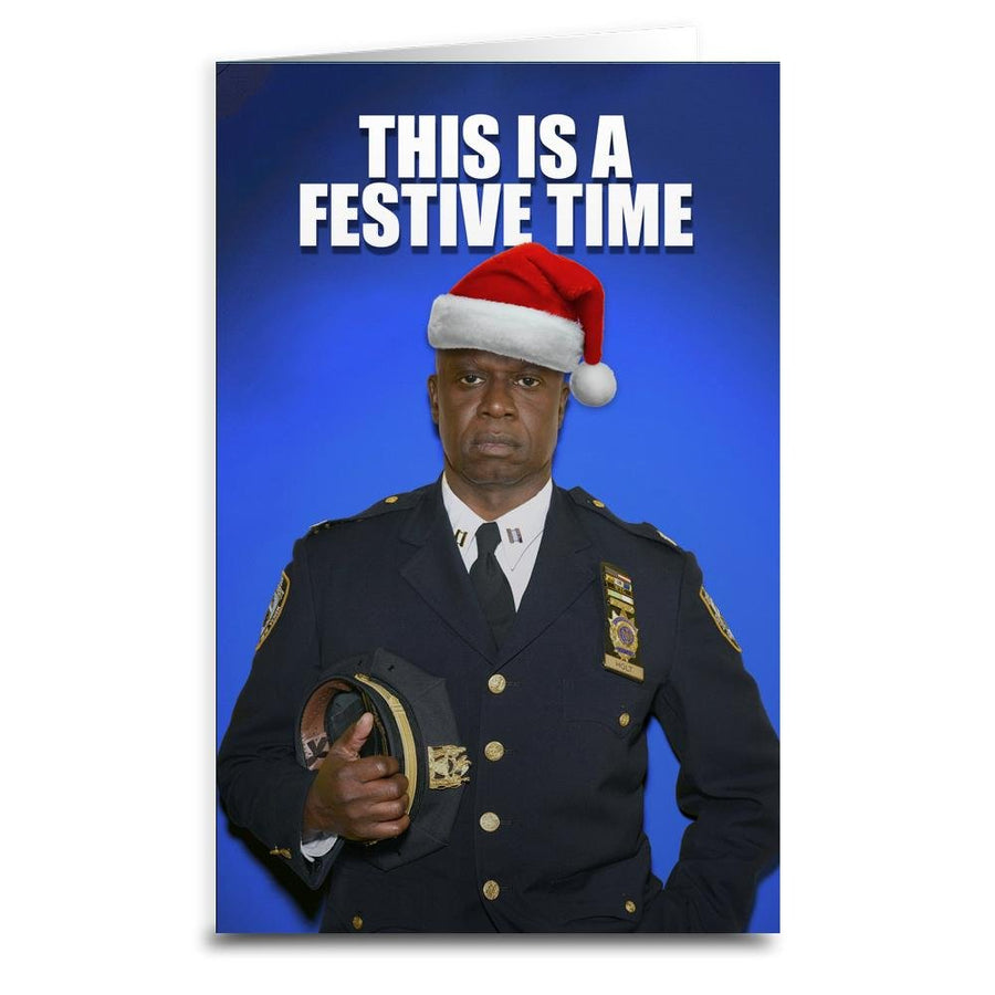 Captain Holt Christmas Greeting Card