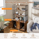 Cat Litter Box Enclosure with Storage and 3-tier Shelves