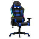 Adjustable Swivel Gaming Chair with LED Lights and Remote