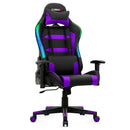 Adjustable Swivel Gaming Chair with LED Lights and Remote