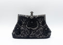 Vintage Handmade Beaded Embroidery Evening Bag For Gowns