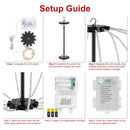 RGB LED Christmas Sphere Lights 2-Pack with Remote Control