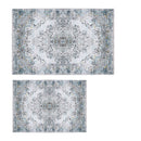 6x9FT VintageÊArea Rug Modern Non Slip Carpet Boho Low Pile Soft Rug Waterproof Machine Washable Rug for Living Room BedroomÊKitchen Dining Room Under