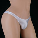 Men's Low Waist T-back Shiny Elastic Briefs