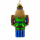 Colorful Nutcracker Glass Christmas Ornament