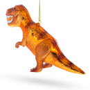 T-Rex Dinosaur Blown Glass Christmas Ornament