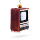 Nostalgic Retro Classic TV Blown Glass Christmas Ornament