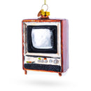 Nostalgic Retro Classic TV Blown Glass Christmas Ornament