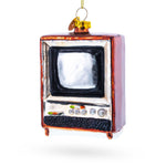 Nostalgic Retro Classic TV Blown Glass Christmas Ornament