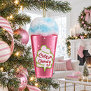 Cotton Candy Glass Christmas Ornament