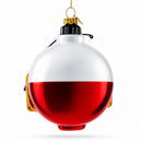 Captivating "Hooked on Fishing" Glass Christmas Ornament