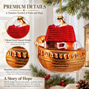 Timeless Noah's Ark Glass Christmas Ornament