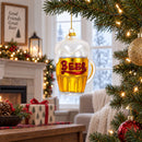 Frothy Beer Mug Glass Christmas Ornament