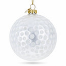 Textured Golf Ball Glass Christmas Ornament