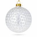 Textured Golf Ball Glass Christmas Ornament