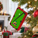 Billiard/Pool Table Glass Christmas Ornament