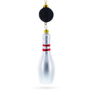 Striking Bowling Ball Blown Glass Christmas Ornament