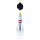 Striking Bowling Ball Blown Glass Christmas Ornament