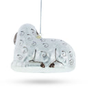 Sheep Family Blown Glass Christmas Ornament
